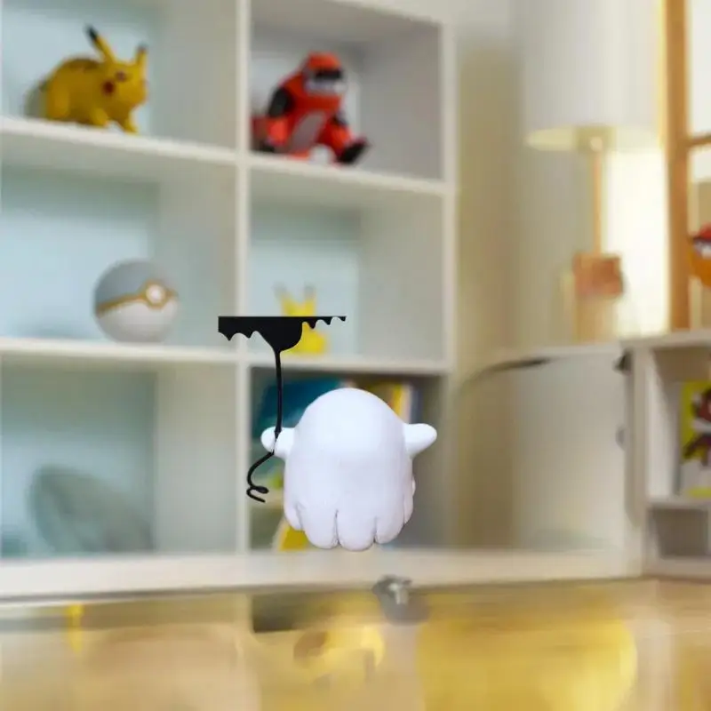 Fantôme d'Halloween amusant à une unité avec accessoire de bureau chauve-souris, cadeau de fête, fantôme miniature au format des doigts