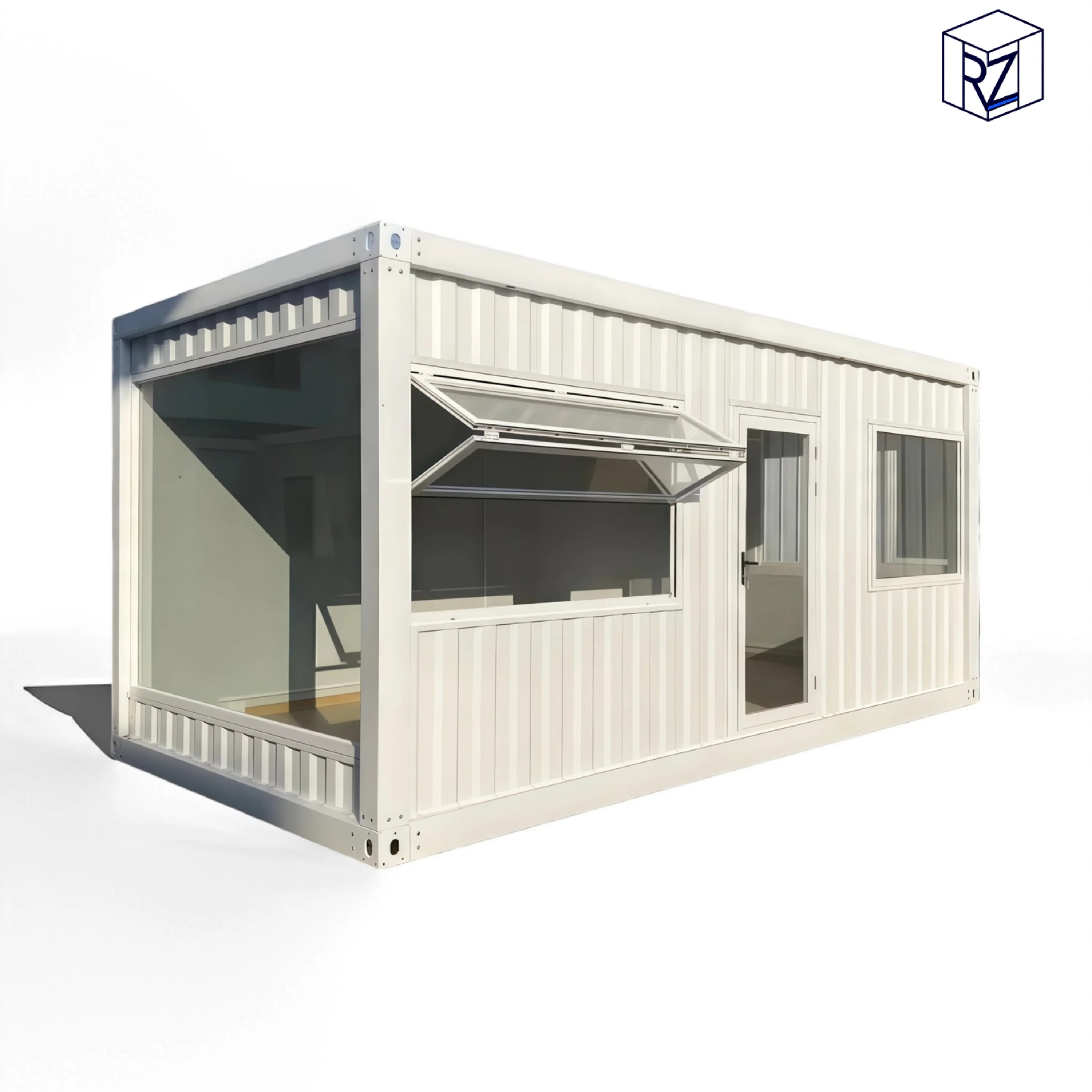 Portable 20ft Prefab Sandwich Panel Breathable Ray-Zen Brand Modern Detachable Office Container House