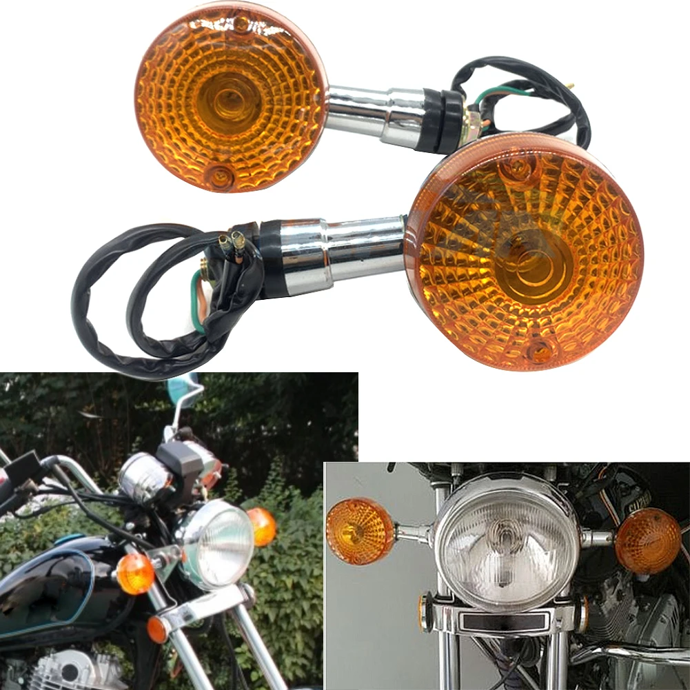 Motorcycle Turn Signal Lights  Front Turn Signal Lights Lamp Indicators For Suzuki GN 250 gn250