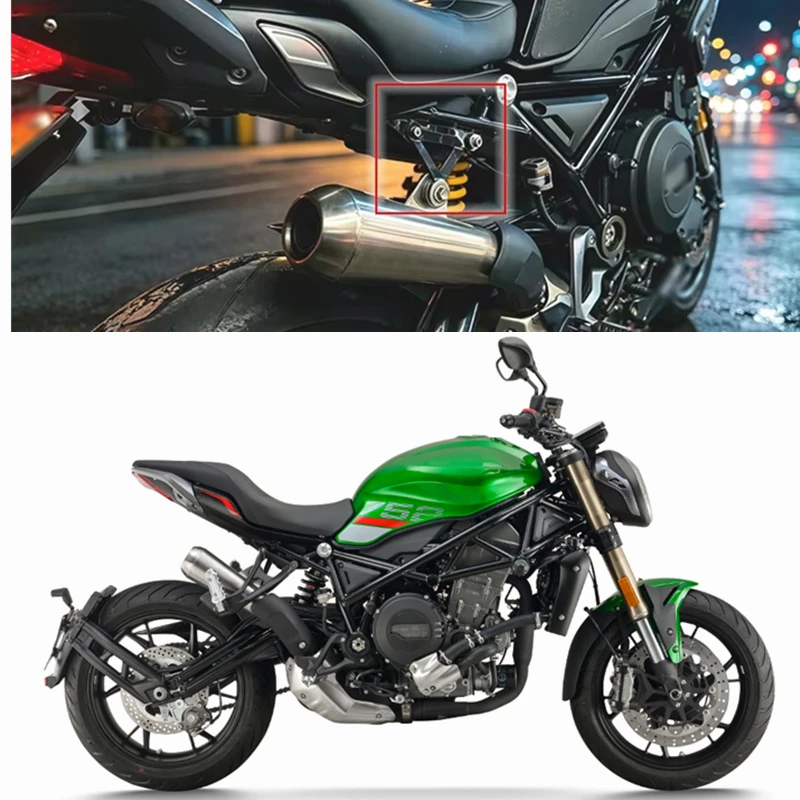 Exhaust Bracket Holder Hanger For Benelli 752S 2018-2022 902S 2024-2026 Motorcycle Accessories Rear Footrest Cover Plate