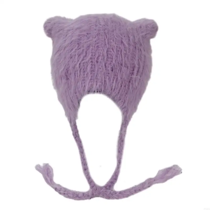 P88A قبعة الأذن القطيفة الشتوية للمراهقين تحافظ على الدفء وتحمي قبعة الأذن مقاومة للرياح #2