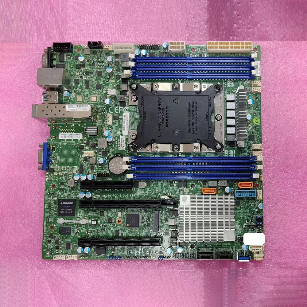 Xeon Scalable Processors DDR4 LGA-3647 For Supermicro Single Channel Motherboard X11SPM-TPF