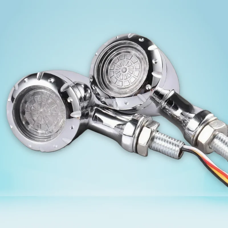 

Black Chrome Bullet Flashing Brake Light 12V Universal For Harley Chopper Cruiser Custom Honda Yamaha Motorcycle