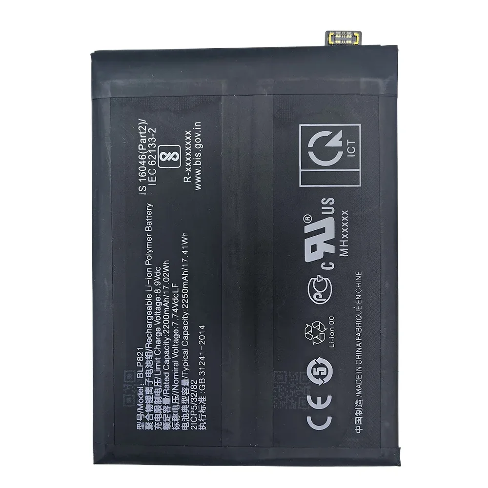 2026 سنة 100% الأصلي BLP821 قدرة 4500mAh بطارية ل OnePlus 9 النسخة الأوروبية بطاريات الهاتف بطاريات بديلة