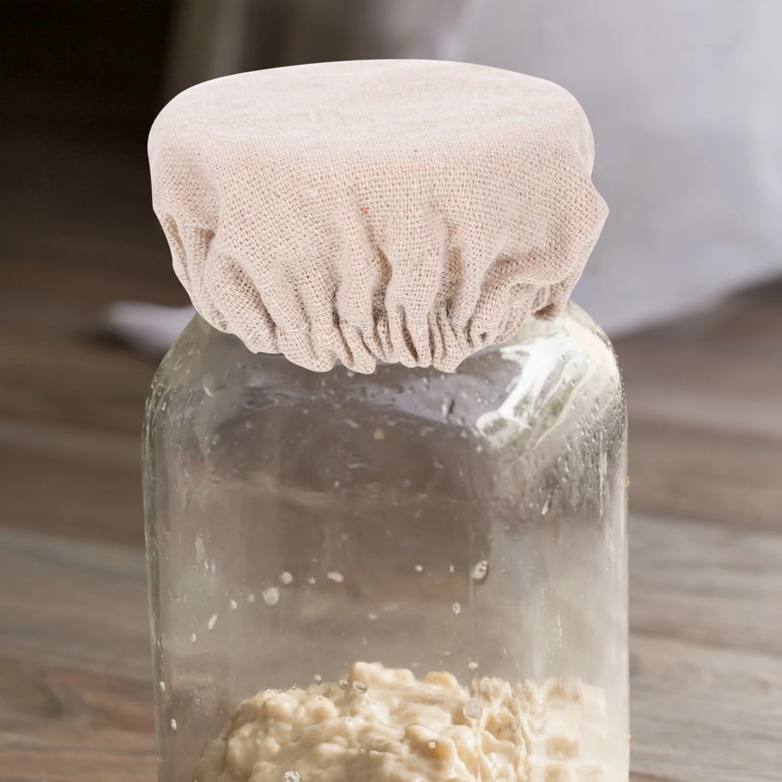 

2Pcs Durable Cloth Lid for Jars Reusable Glass Storage Jar Covers Perfect for Fresh Food Storage Jar Cloth Lid