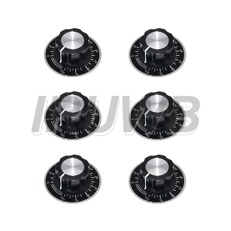 MF-A03 Dial Knob + MF-A03 Bakelite Knob 10Set Potentiometer Knob Kit with Scale Plate Sheet Scale Digital