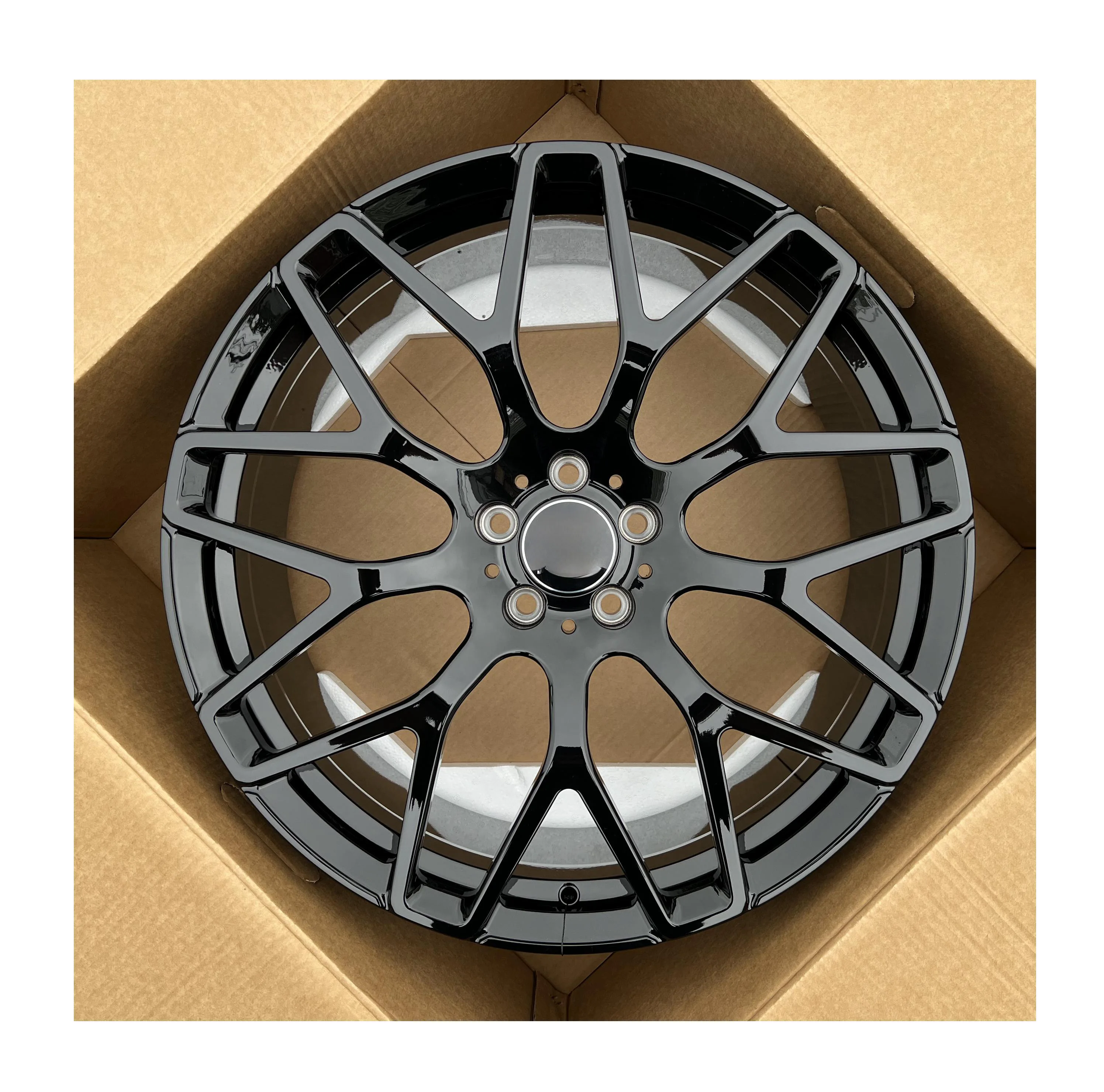 

Aluminium Alloy Forged Wheels Black Machined Face in Stock 10JX22 5*130 for G63