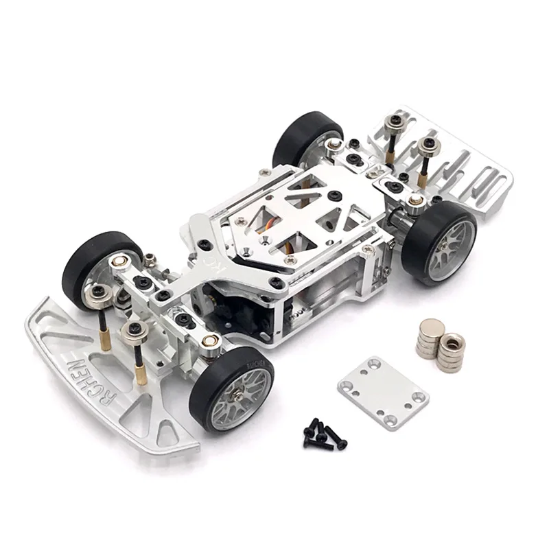 WLtoys Jingshang Mosquito Car 1/28 RC Car Metal Upgraded Frame, RC02 Rear Drive Drift/Racing Modified Model , 4Colors