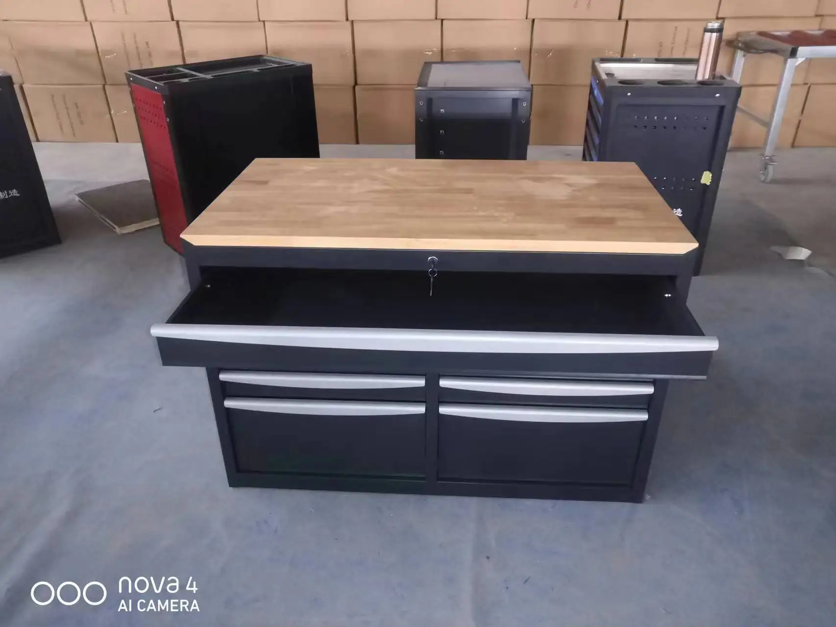 2025Heavy Duty Steel Rolling Tool Cabinet Multi-Functional Workshop Repair Trolley Customizable OEM Support