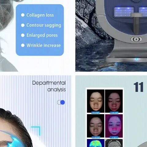 11 Spectrum X5 AI Skin Analyzer, Dual Macro Micro Detection, 15.6inch Touch Screen, Tester For Salon Clinic And Home Equipment