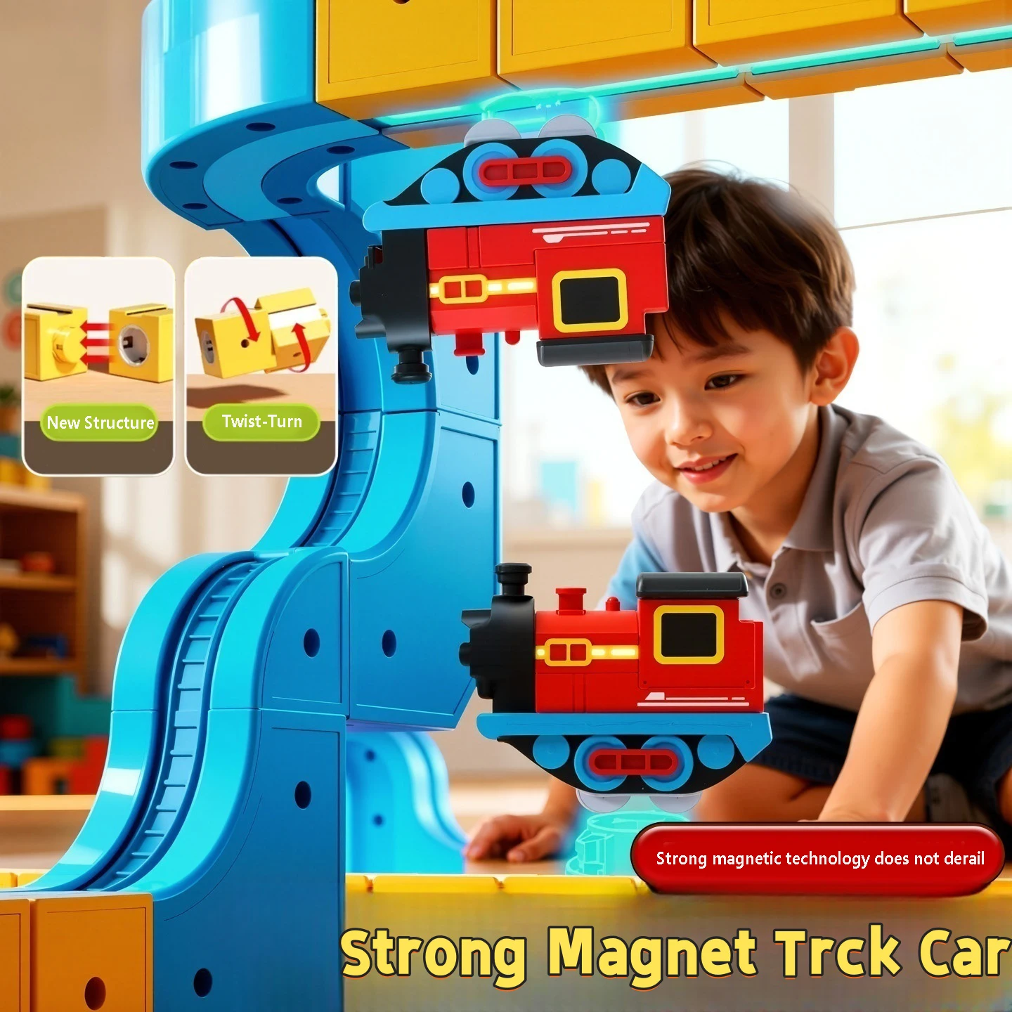 66PCS Magnetische Auto Set Spielzeug Elektrische Flexible Rennstrecke Mit Anti-Schwerkraft Auto für Kinder DIY Bausteine spielzeug Zug Track Geschenk