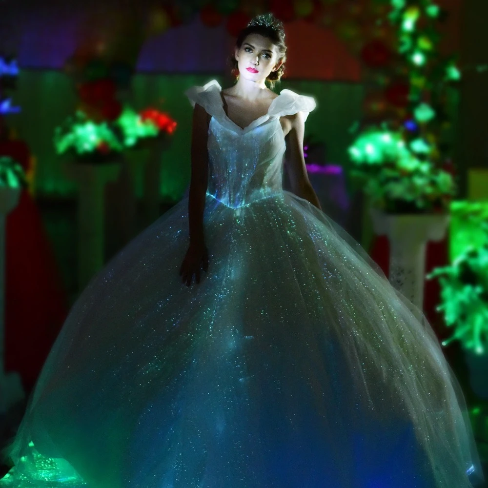 Luminous Wedding Dress Luminous Wedding Dress Banquet Evening Dres