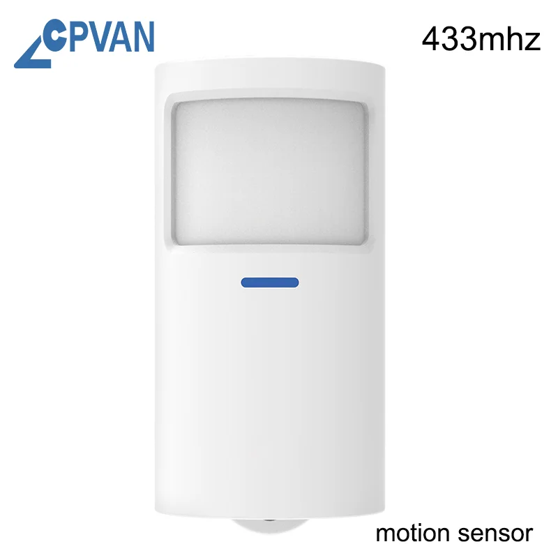 CPVAN-Sensor de movimiento PIR inalámbrico para el hogar, Detector antirrobo, accesorio de sistema de alarma de seguridad, 433MHZ