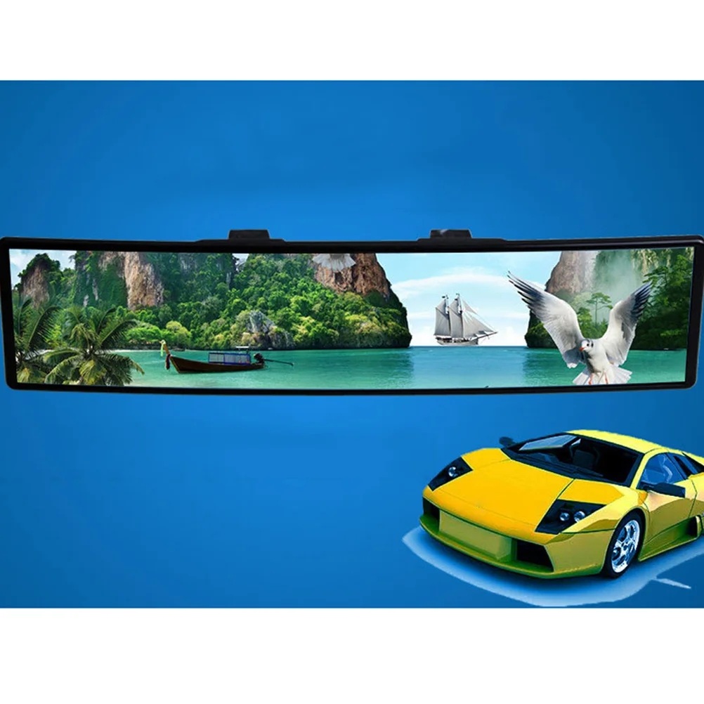 

Universal 280Mm Interior Rear View Mirror with Wide Angle Curved Blue Glass for Enhanced Driving Safety Rear View Mirror