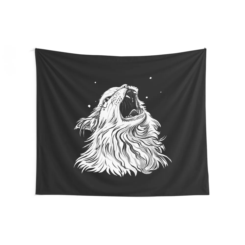 Colors/Black Screaming Thurston Meme Cat Tapestry Outdoor Decoration Room Decorations Carpet Wall Decorative Wall Mural Tapestry