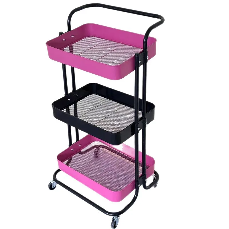 Rolling Cart Storage Rack Multi Layer Freestanding Kitchen Bathroom Living Room Snack Storage Storage Cart Tool Cart Bar Cart