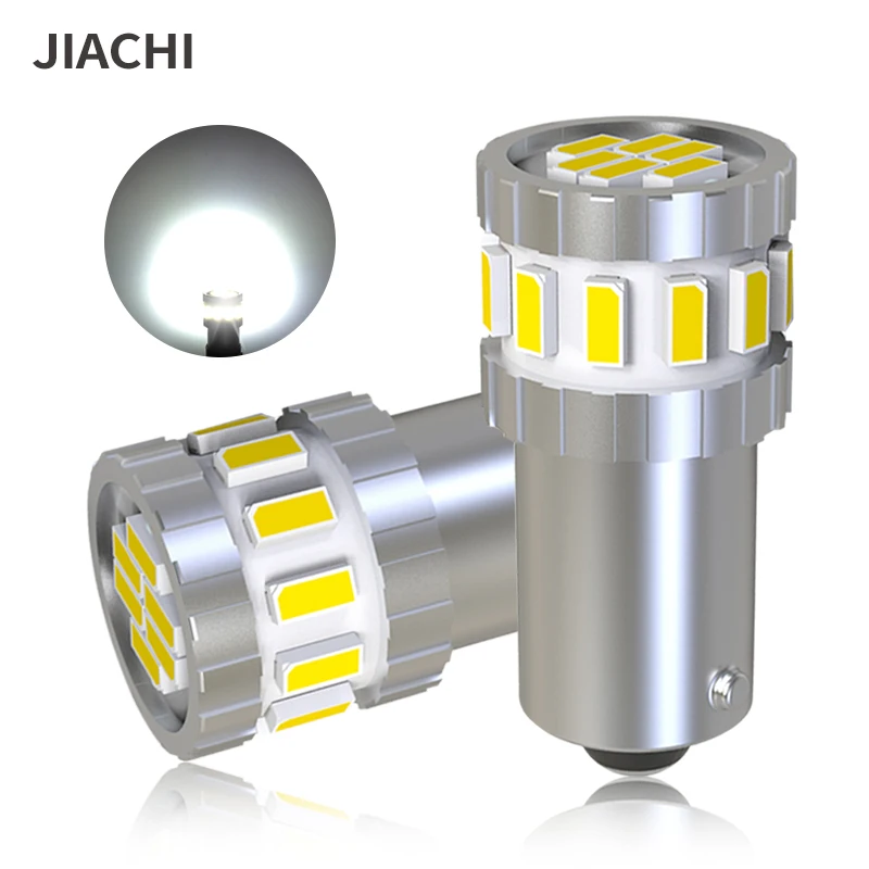 

Светодиодная автомобильная лампа Jiachi, 50 шт., BA9S, BAX9S, T4W, H10W, гнездо, белая автомобильная лампа индикатора ширины, 12 В постоянного тока, 6000K, 3014, 18SMD, серебристая, без полярного света