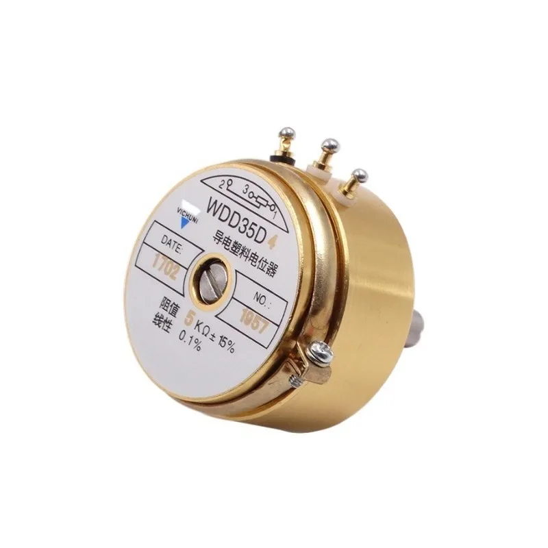 For WDD35D‑4 Angular Displacement Sensor 0.1% Precision Conductive Plastic Potentiometer 1K‑10K Ohm