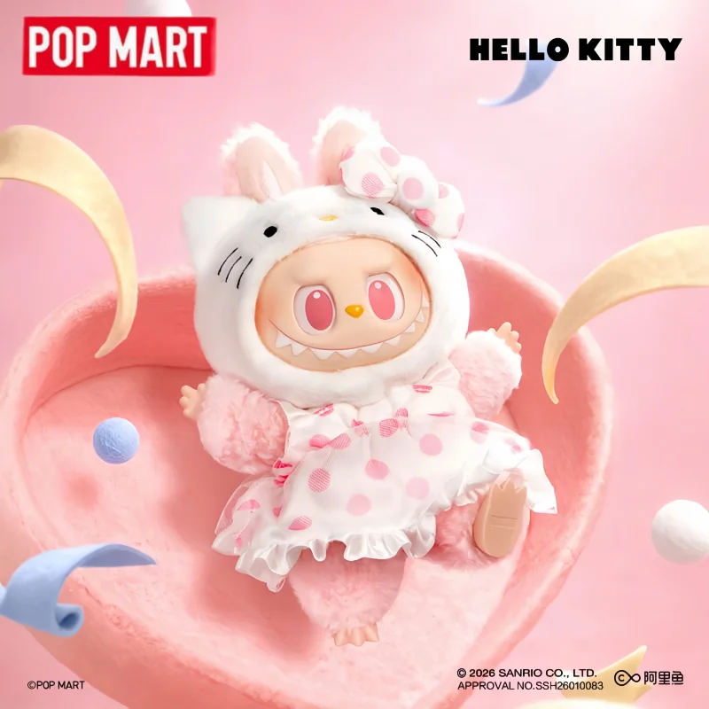 Nuevo POP MART Original, The Monsters Labubu X Sanrio Characters Series, Caja Sorpresa, Figura de Anime, Caja Misteriosa, Juguete de Escritorio, Regalo