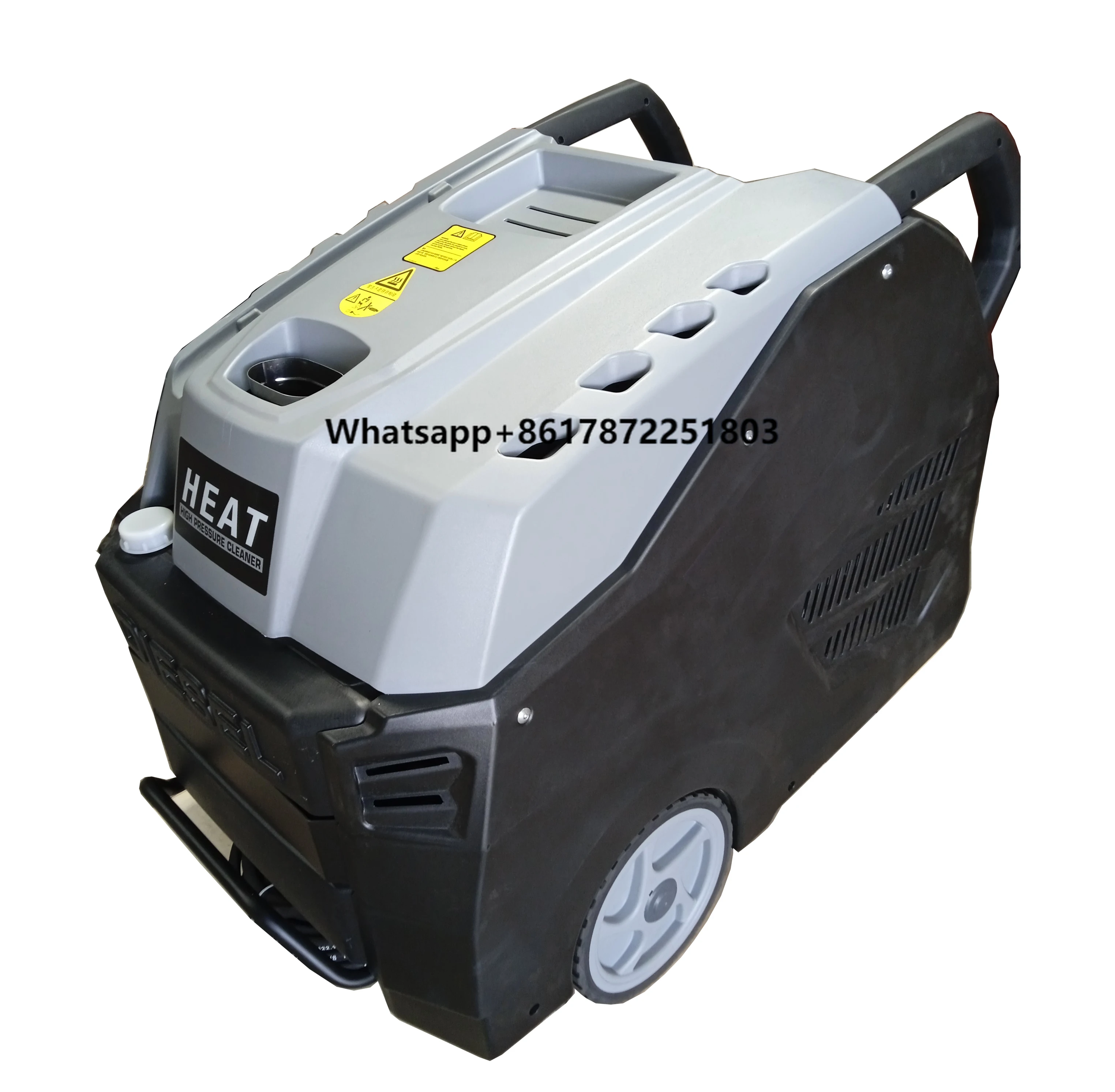 1450PSI 150bar 15LPM Heating Heavy Oil Stain Remove Hot Water High Pressure Washer Water Jet Steam Cleaning Machine