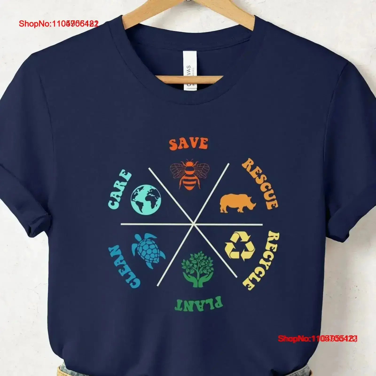 Save the Bees Environmental Earth Day T Shirt Protect Animals Oceans Social Justice Clothing Planet Our Forests Activist