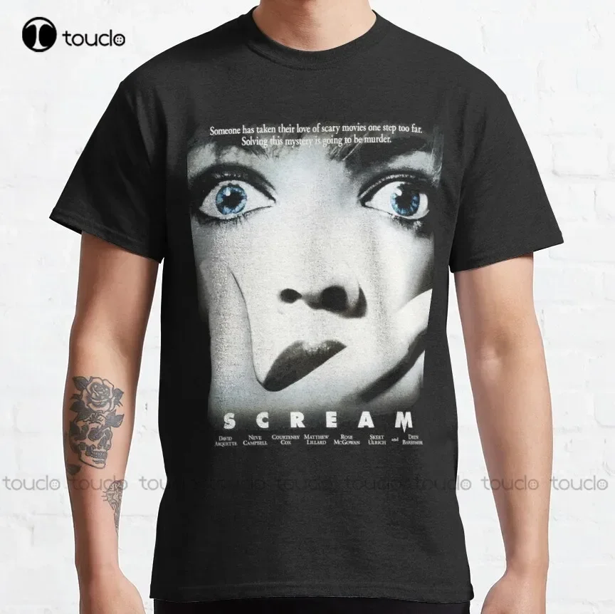 Scream Classic T-Shirt School Shirts Custom Aldult Teen Unisex Digital Printing Tee Shirt Fashion Funny New Xs-5Xl
