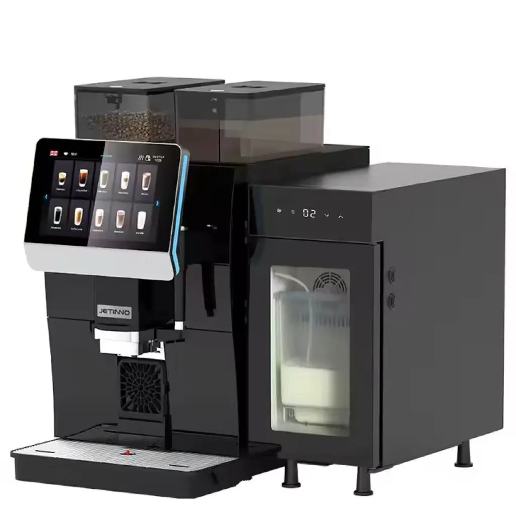 

Coffee Powder Commercial Griinding Machine With Chocolate Powder Container Professional Automatic Coffee Machine