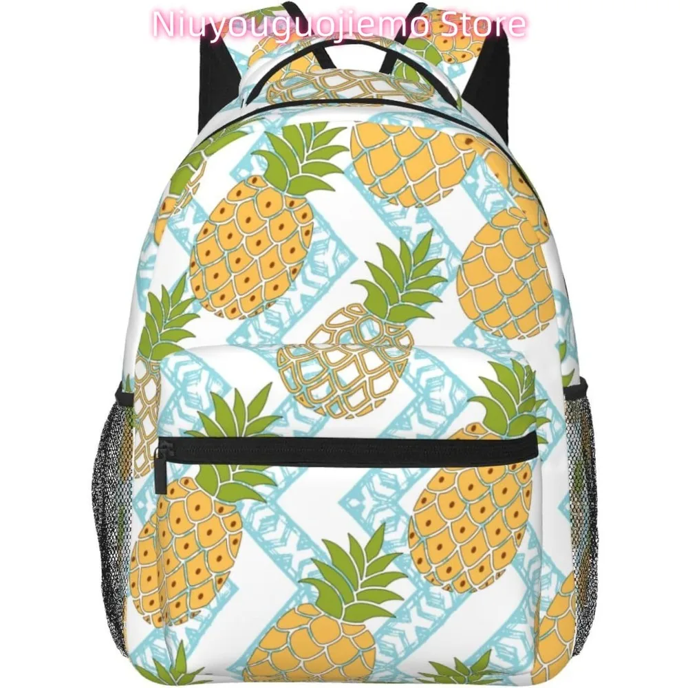 

Aztec Fun Pineapple Lightweight Laptop Backpack Lightweight Multipurpose Travel Casual Daypack Unisex College Backapcks for Men