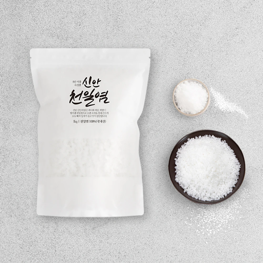 꽃마 2013년산 신안 고급 숙성 천일염 1kg(100% 국내산)