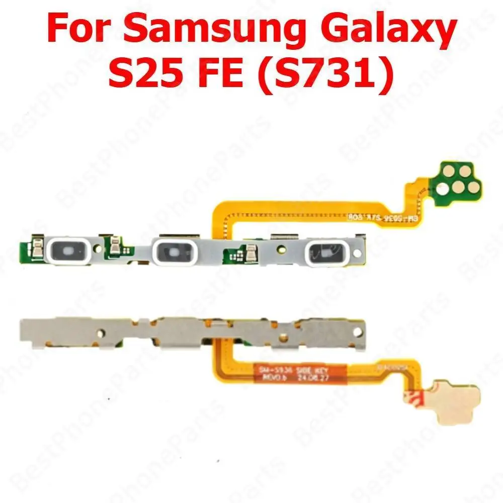 Power On Off Volume Flex Cable For Samsung Galaxy S25 FE S25FE S731 Switch Side Button Mute Key Mobile Phone Parts