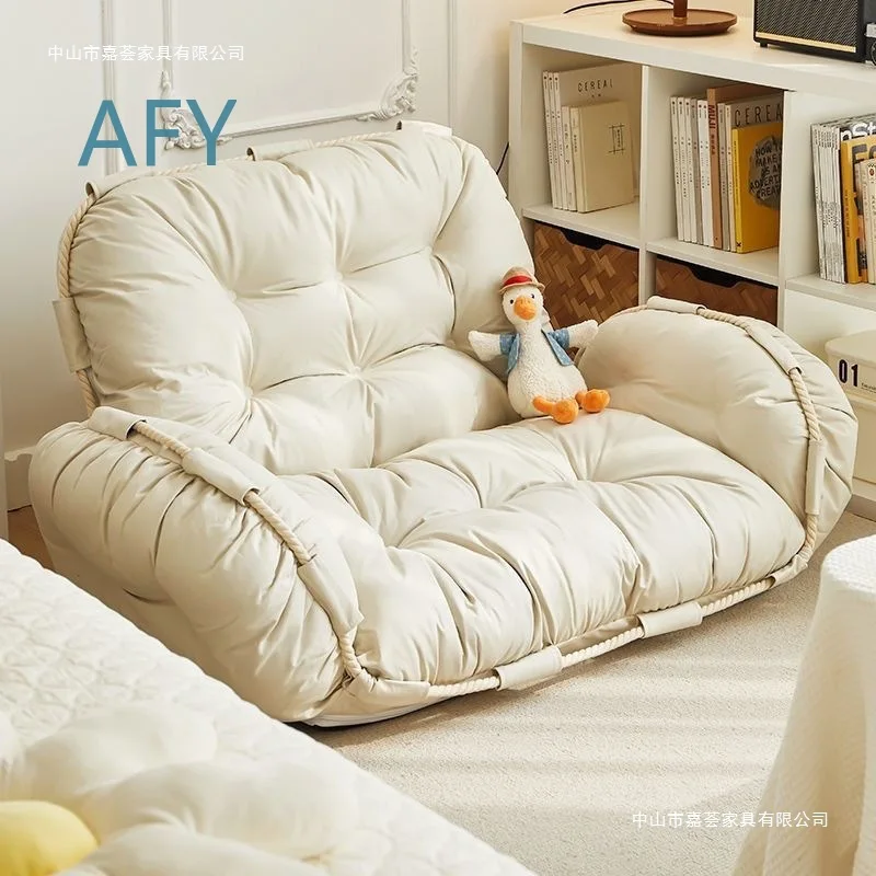 Foldable Lazy Sofa for Small Apartments Balcony Tatami Room Dog Bed Double Sofa Bed Trendy Leisure Furniture for Humans