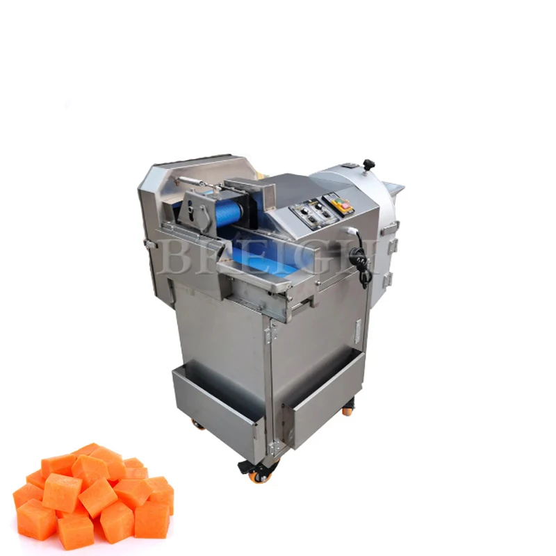 Industrial Vegetable Cutting Machine Electric Multifunctional Commercial Cabbage And Carrot Dicing And Shredding Machine