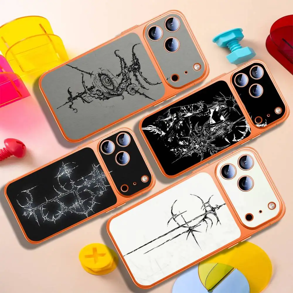 Gothic Cyber Sigil Cross Eyes For iphone 17pro 17promax Color Rear Protective Sticker