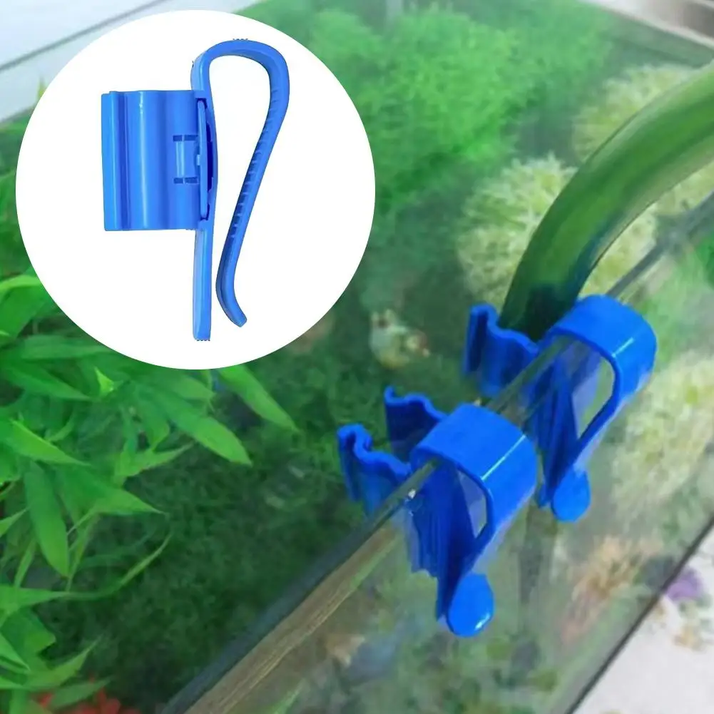 2PCS Aquarium Hose Holder Clip Adjustable Fish Tank Water Pipe Clamp Anti-Slip Home Brew Bucket Syphon Tube Control