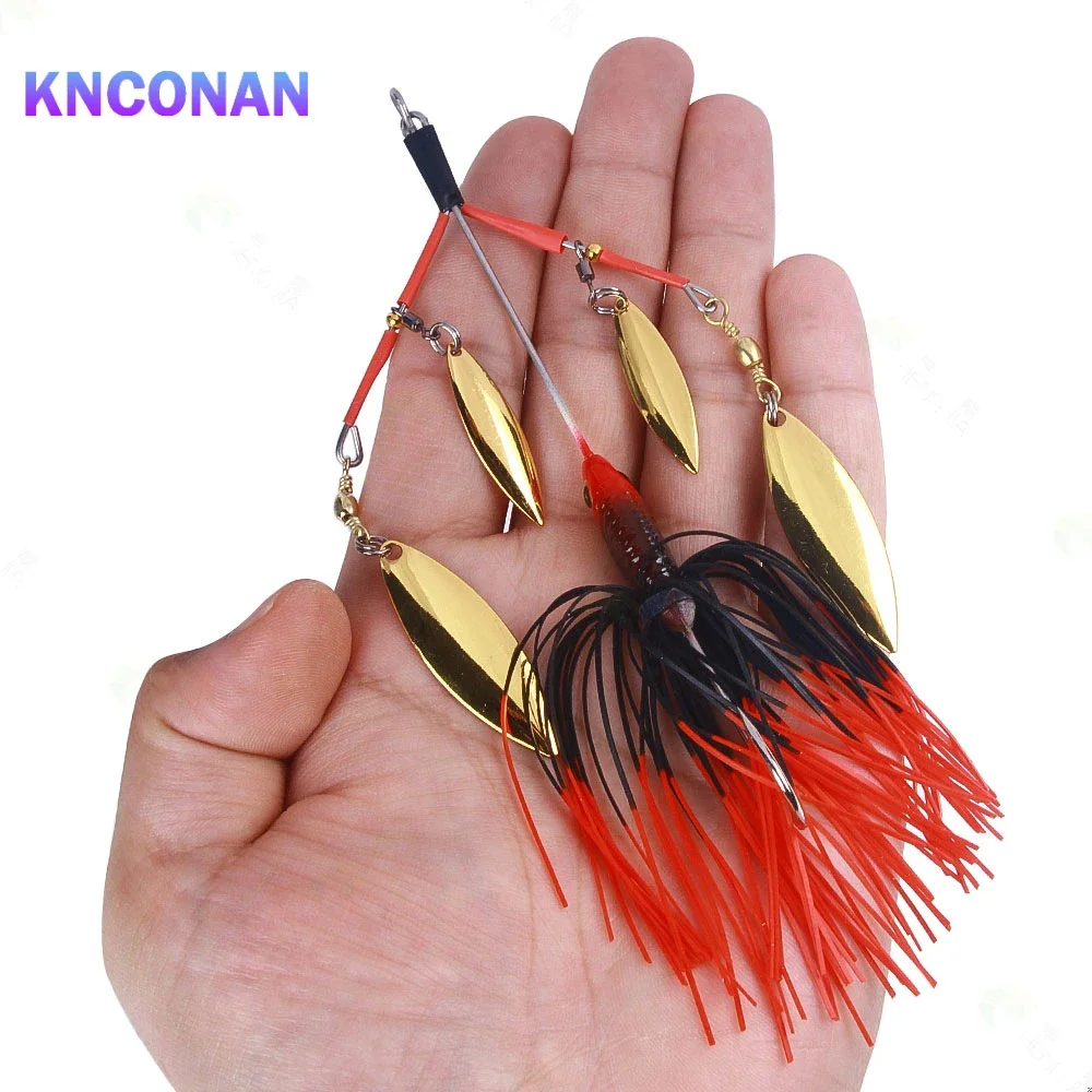 

13CM 22g Fishing Lure Wobblers Lures Spinners Spoon Bait For Pike Peche Tackle All Artificial Baits Metal Sequins Spinnerbait