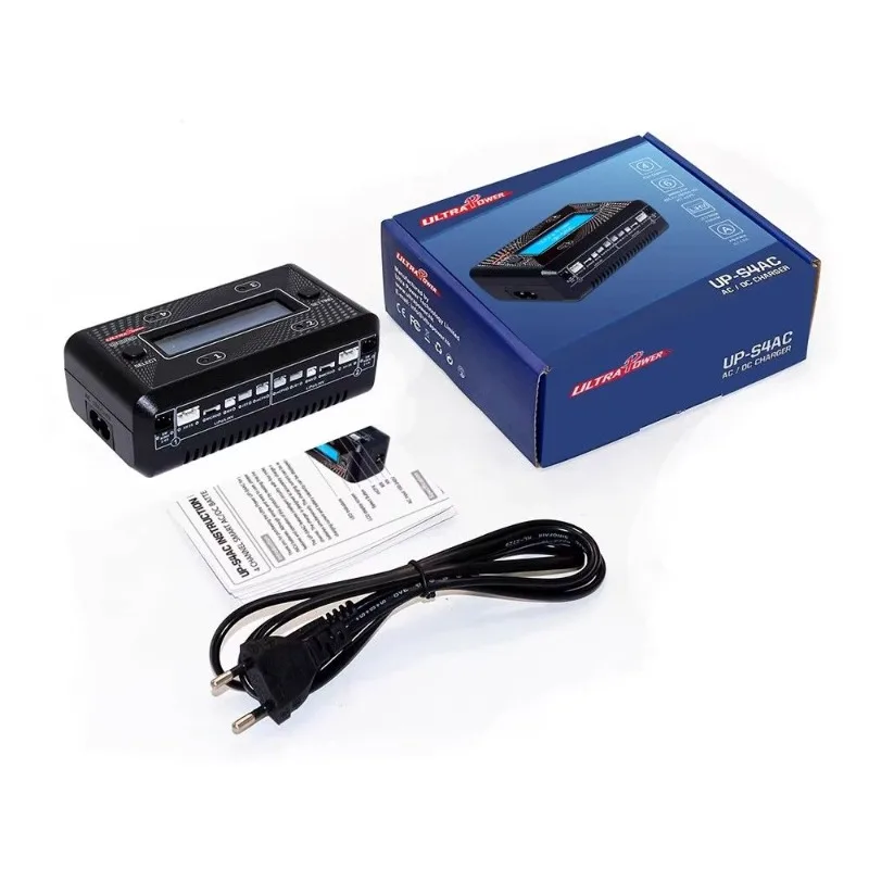 S4AC Four-channel Intelligent Balance Charger, Crossing Machine 1-2S High-voltage Lithium Battery and Charging JST Head SM Head