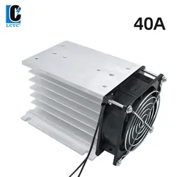 LCTC Radiator With Fan For SSR Three Phase Solid State Relay SSR Heat Sink Fan 40A H-110