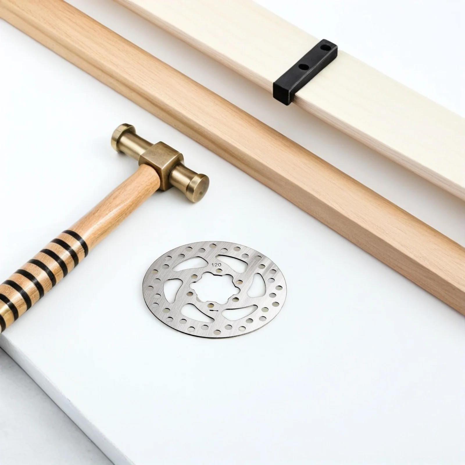 

120Mm Bike Disc Brake Rotor Stainless Steel Scooter Brake Disc 6 Bolt High Strength Rotor for Electric Scooter Mountain Bike