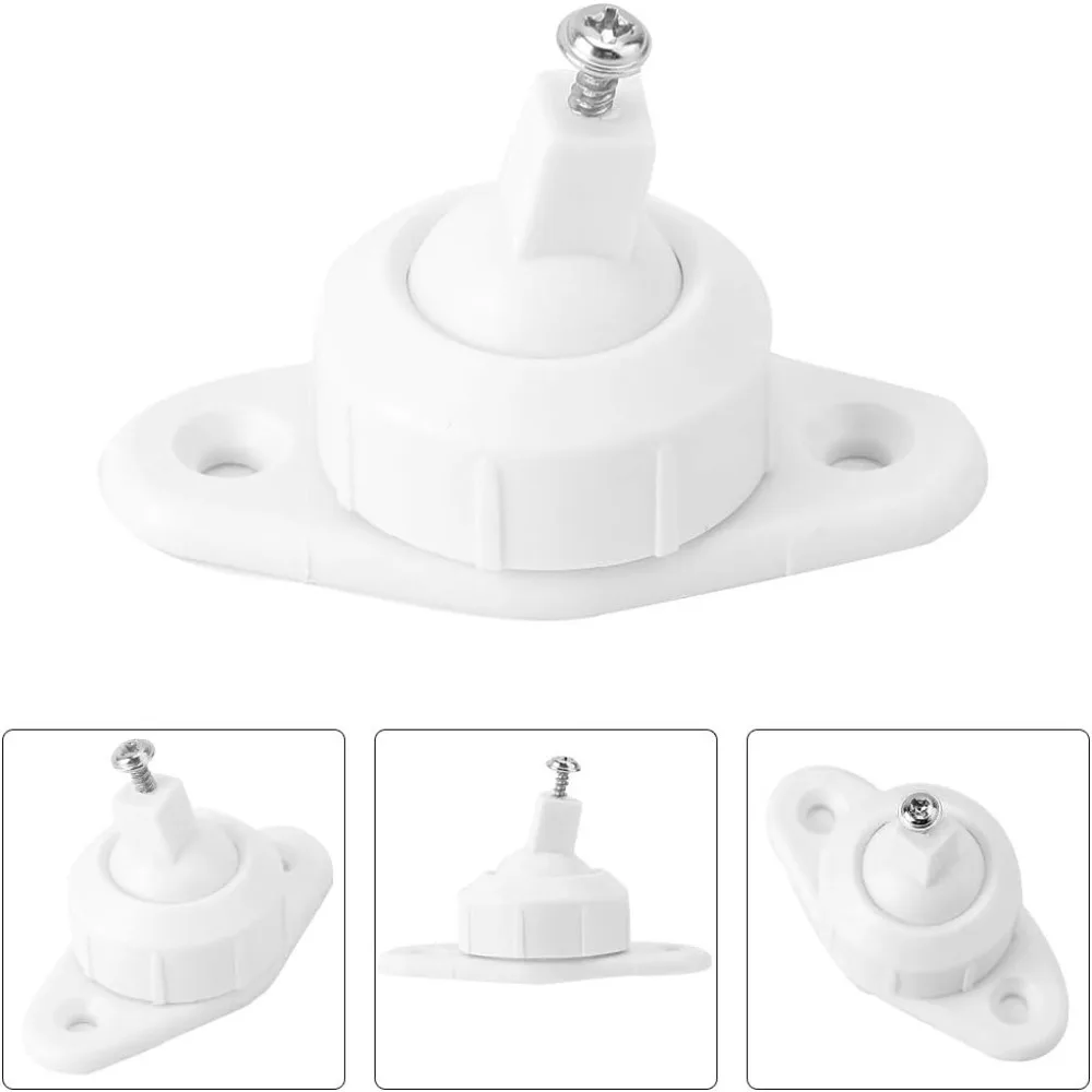 PC PIR Motion Sensor Bracket White Adjustable Angle Infrared Detector Mount Easy Install Wall-Mounted Sensor Mounting Bracket