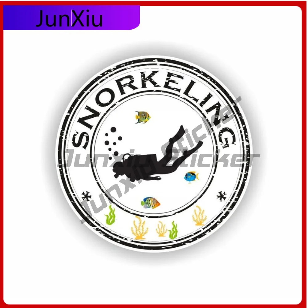 

Snorkeling Sports Vinyl Sticker Round Seal Anti Scratch Decals Custom Decals 125 Motorcycle Bumper Funny Refit Sticker Pictures