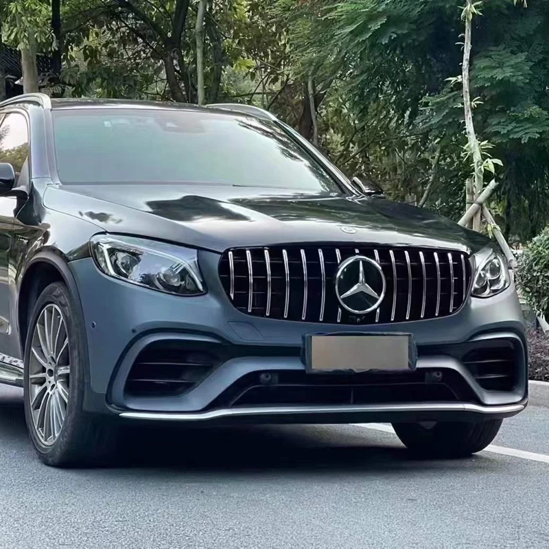 NewestGLC 200 260 300 X253 Upgraded Facelift GLC63 AMG Body Kit Front Rear Bumper For Mercedes-Benz GLC 2016-2019 - Image 2