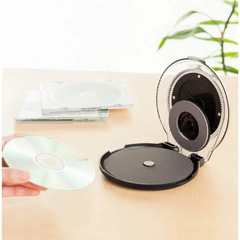 CD Disc Scratch Repair Machine DVD Cleaning Repair Tool Set With Cleaning Fluid and Paste