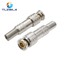 BNC Solderless Connector Q9 HD Video Oscilloscope Male Plug Welding Free 75-5 Ohm Monitoring Weldings Cable Connectors