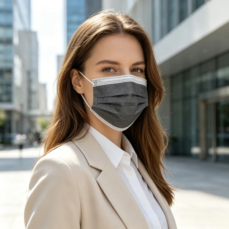50pcs/100pcs/150pcs Disposable Thickened Activated Carbon Non-woven Mask Dustproof Breathable Protecting Against Industrial Dust