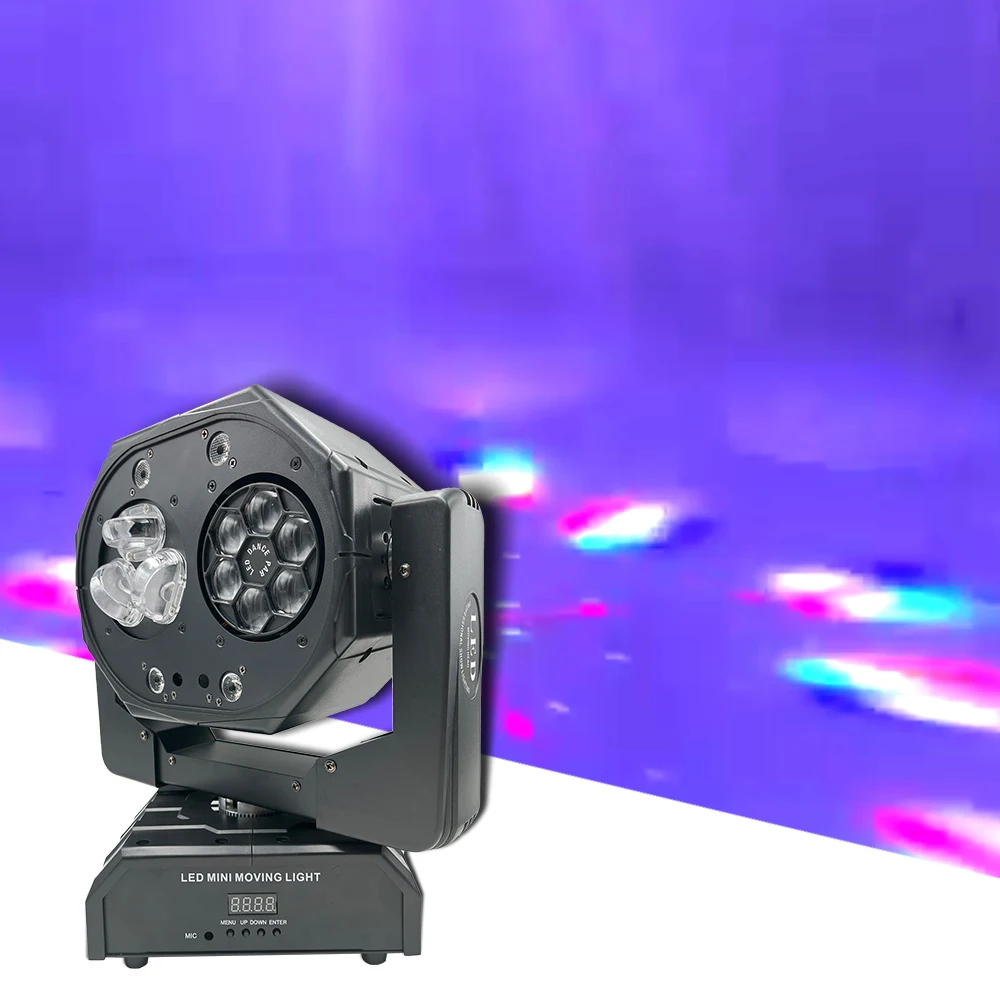 

NEW Mold RGB Laser Half Moon Bee Eye Stage Effect Lighting For Dj Disco Night Club Wedding Beam Spot Sharpy DMX512 Sound Modes