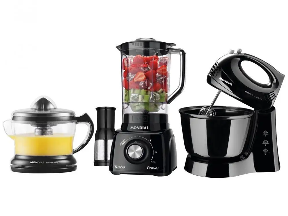 Kit KT-105-B Mondial com Liquidificador Batedeira - 220V