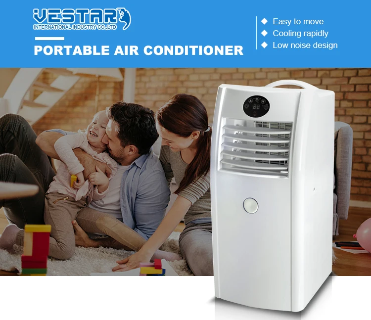 Portable Air Conditioner Mini AC Unit 3 Modes Silent Cooling WiFi Smart Control Small Room Home Office Desktop Cooler Fan