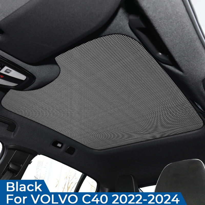 For VOLVO C40 2022-2024 Car Sunroof Sunshade Cooling Heat Insulation Cover Windscreen Sun Shade Protection Ice Crystal Sunshade