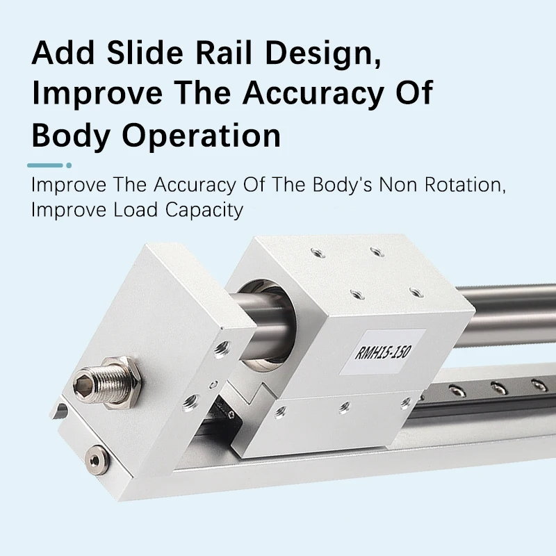 RMH Magnetic Coupling Rodless Cylinder Good Mobile Phone Electric Clamp Clamp Cylinder Pneumatic Finger