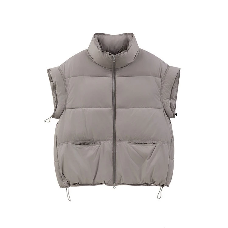 سترة نسائية قطنية مريحة لخريف وشتاء 2025 سترة نسائية متعددة الاستخدامات سترات صدرية من القطن للأسفل #5